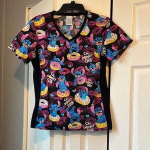 Disney Stitch Scrub Top